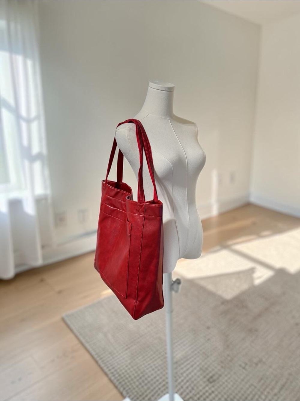 Boutique Vegan Leather Tote Bag NEW